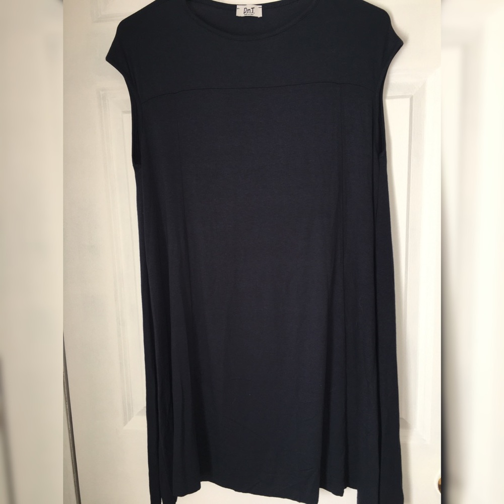 Made in Italy Navy blue tunic top